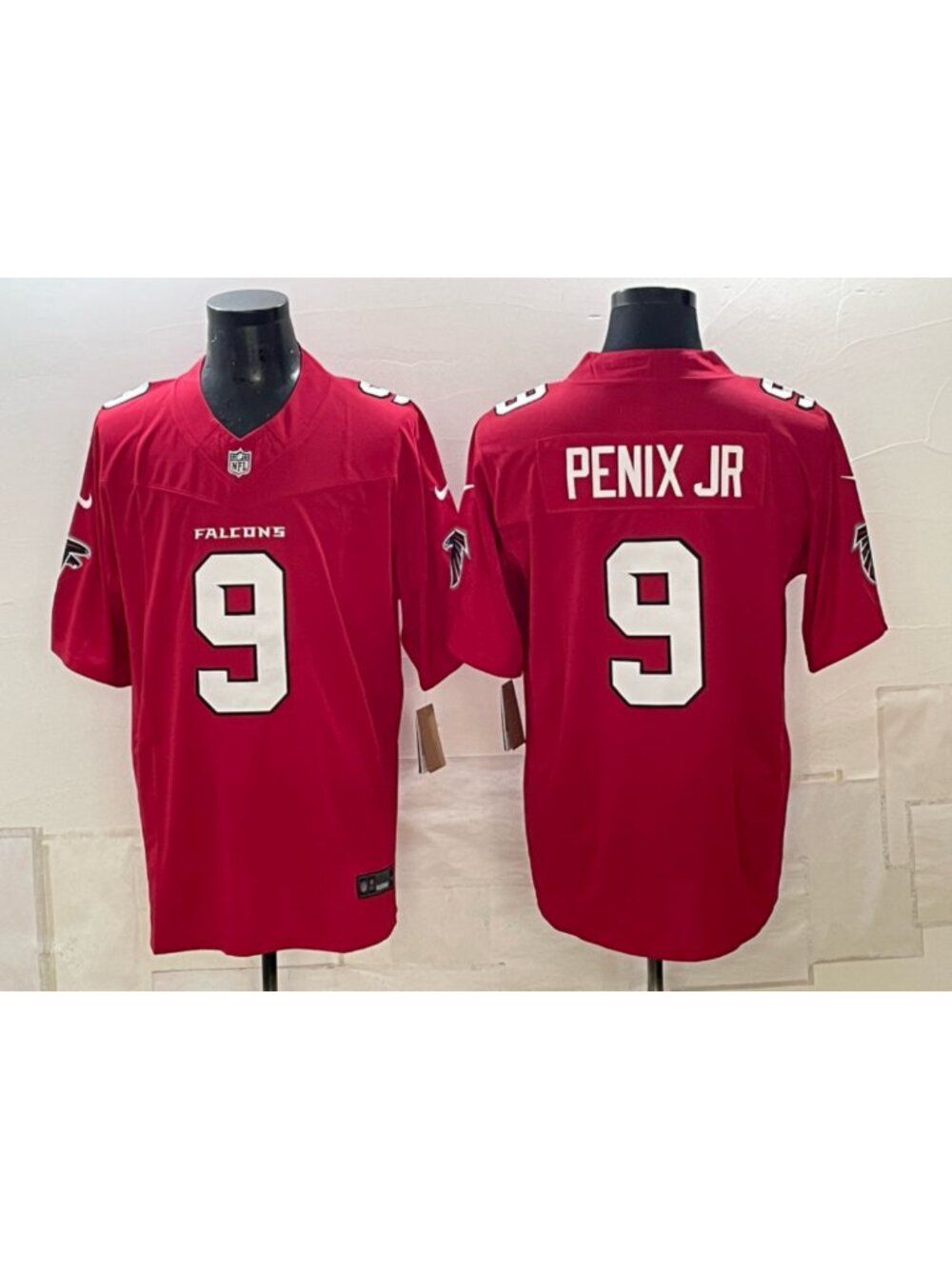 Michael Penix Jr Red Jersey 9 Vapor Stitched